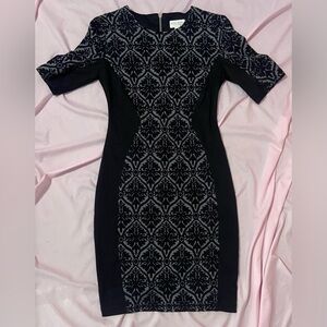 womens black midi dress